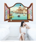 Hình ảnh: Decal Cửa sổ thành phố biển 1