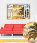 Hình ảnh: Decal Cửa sổ Hawaii