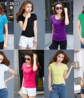 Hình ảnh: Áo thun nữ From eo trơn Đơn giản Dễ thương HOT NEW FASHION