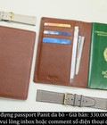 Hình ảnh: Ví đựng hộ chiếu Passport Patin da bò màu nâu