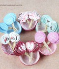 Hình ảnh: KHUÔN GIẤY CUPCAKE và TOPPERS trang trí