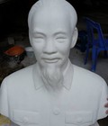 Hình ảnh: Tượng Bác Hồ 60cm trắng, nhũ đồng