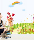 Hình ảnh: Decal Cối xây gió