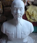 Hình ảnh: Tượng Bác Hồ 80cm thạch cao trắng, nhũ đồng