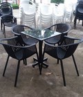 Hình ảnh: bộ ghế nhựa cafe cao cấp giá rẻ 