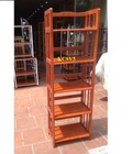 Hình ảnh: Kệ sách  gỗ tự nhiên gỗ cao su KCSV5 