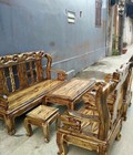 Hình ảnh: Bộ bàn ghế gỗ tràm phun giả mun 6 món