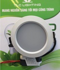 Hình ảnh: Đèn led âm  trần đế đúc siêu sáng TLC đơn sắc 7w 