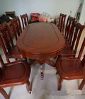 Hình ảnh: Bộ bàn ghế ăn vòm, gỗ Trẹo 8 ghế1m8x80