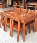Hình ảnh: Bộ bàn ghế ăn, gỗ Xoan Đào 6 ghế 1m6x80 (chữ nhật)