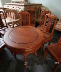 Hình ảnh: Bàn ăn tròn 6 ghế gỗ Trẹo