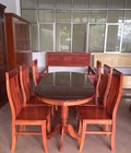 Hình ảnh: bàn ghế ăn 6 ghế gỗ Trẹo 1m6