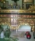Hình ảnh: Án gian thờ (Kệ thờ) gỗ Sơn son Thiếp vàng 197x81cm