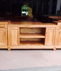 Hình ảnh: Kệ tivi nhô gỗ Xoan Đào 2m
