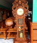 Hình ảnh: Đồng hồ cây gỗ, trạm trổ tứ linh