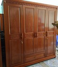 Hình ảnh: Tủ quần áo 4 buồng, gỗ Xoan Đào
