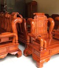 Hình ảnh: Bàn ghế phòng khách tần lùn cột 10 gỗ hương PK-35