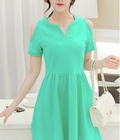 Hình ảnh: Đầm Cổ Xẻ V Vai Hở K180 Mã số : 85