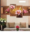 Hình ảnh: Tranh treo tường hoa ly 4 bức - TT18