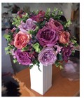 Hình ảnh: Bình hoa hồng trụ vuông cao - BG410