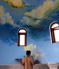 Hình ảnh: Vẽ trần mây 3D đẹp nhất tại rẻ nhất tại Hà Nội