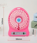 Hình ảnh: Quạt hoa tuyết 3 cấp độ pin sạc mini fan Phụ kiện cho bạn Hồng