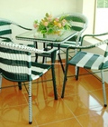Hình ảnh: bàn ghế nhựa cafe giẳ mây