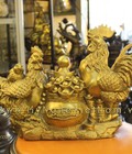 Hình ảnh: Tượng gà chầu hũ tiền dài 37cm