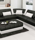 Hình ảnh: SOFA nệm trắng đen sang trọng  – SFN04
