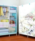 Hình ảnh: Tủ Vải Đựng Quần Áo 3D 2 Buồng 6 Ngăn