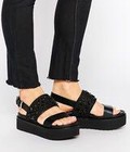 Hình ảnh: Giày Pull Bear Flatform Black