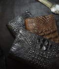Hình ảnh: Ví cầm tay Luvin da cá sấu