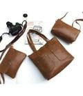 Hình ảnh: Sale Combo 3 Túi Da Mềm Vintage