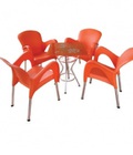 Hình ảnh: Bộ bàn ghế cafe nhựa đúc - BM034