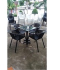 Hình ảnh: Bộ bàn ghế cafe nhựa đúc - BM057