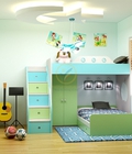 Hình ảnh: Giường tầng liên hoàn tủ cho trẻ em - GT.07