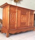 Hình ảnh: Tủ thờ bụng phẳng  chạm Phước – Lộc – Thọ