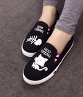 Hình ảnh: Giày slip on mèo yêu xương