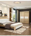 Hình ảnh: Giường ngủ hiện đại gỗ sồi cao cấp