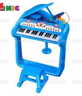 Hình ảnh: Đàn organ đồ chơi cao cấp Elegant với ghế ngồi và micro Màu xanh dương Mã SP: 270682