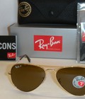 Hình ảnh: Rayban aviator RB 3025 00157 58mm gold frame W brown POLARIZED LENSES MEDIUM