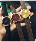 Hình ảnh: Đồng hồ Movado M 035 mặt tròn không số dây da nhung