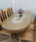 Hình ảnh: Bộ bàn ghế ăn gỗ sồi nga bầu dục 6 ghế