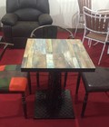 Hình ảnh: Bàn cafe, bàn nhà hàng kiểu dáng Eiffel cao cấp BCF05