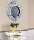 Hình ảnh: Đồng hồ treo tường trang trí DHC1068 họa tiết chim công xòe