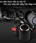 Chế sạc điện thoại trên xe máy V2