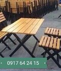 Hình ảnh: Ghế chân sắt mặt gỗ