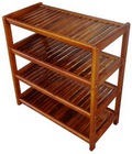 Hình ảnh: kệ dép gỗ 4 tầng