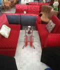 Hình ảnh: bộ sofa nhung đỏ