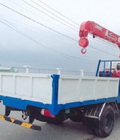 Hình ảnh: Xe hino zxu 730l gắn cẩu urv 340 tải 3,6t thùng dài 4,5m